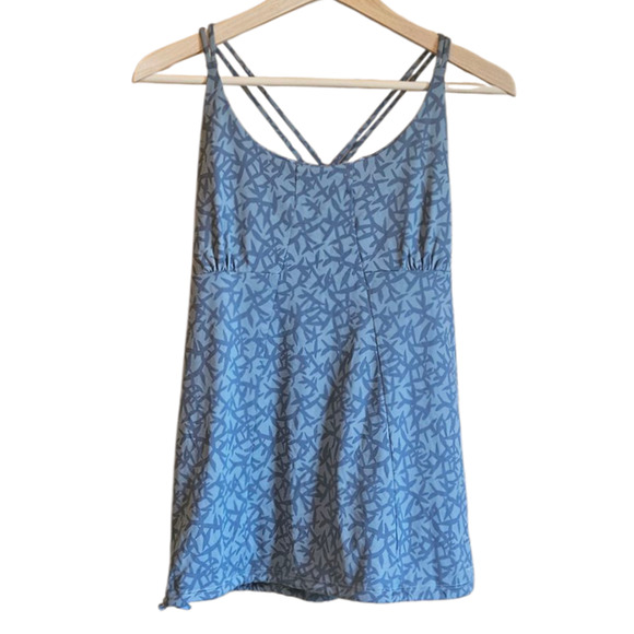 Patagonia Morning Glory Top Athletic Strappy Racerback Teal Women's Large - Picture 1 of 7